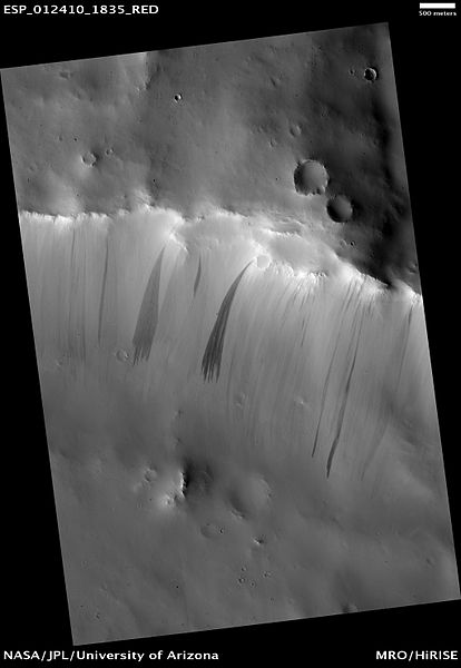Dark slope streaks, as seen by HiRISE