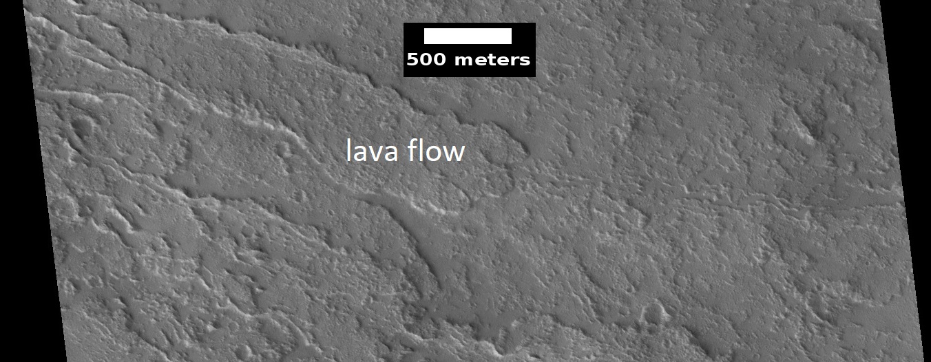 Lava flow on Olympus Mons