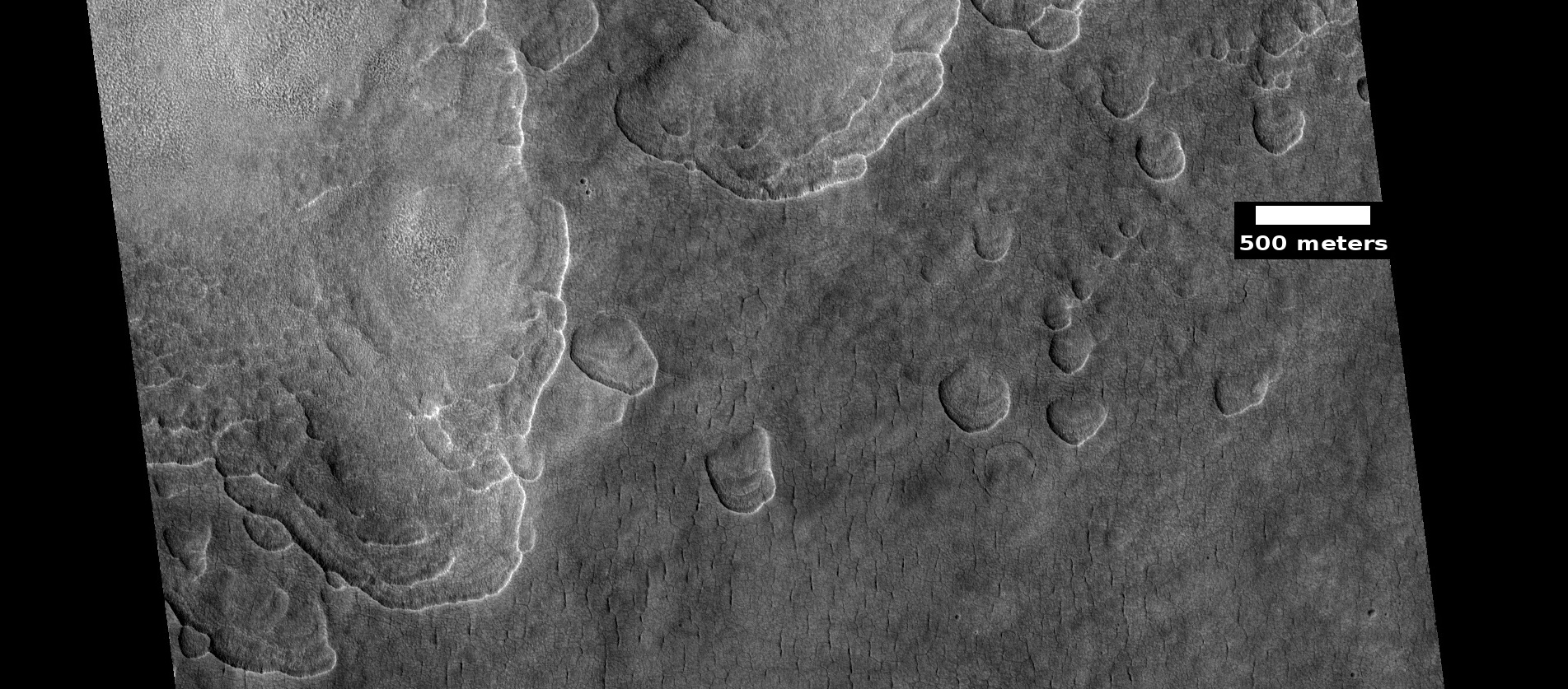 Scalloped ground, as seen by HiRISE under HiWish program
