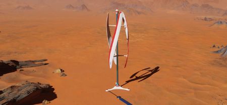 Какой высоты можно построить ветрогенератор на Марсе?